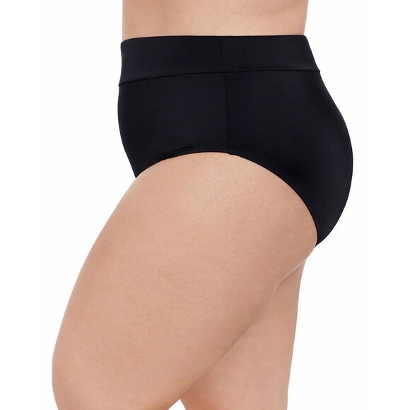Bal Harbour Swim Women's Plus Size Tummy Control Black Swim Bottoms Size 3X New - Picture 3 of 8